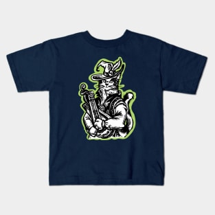 Tabaxi Bard -  Catfolk Minsteral Kids T-Shirt